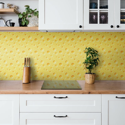 Vinyl tiles Yellow cheese with holes