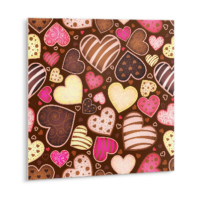 Self adhesive vinyl floor tiles Colorful hearts