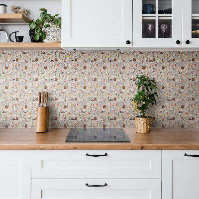 Vinyl tiles Bon appetite theme