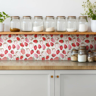 Vinyl tiles Red strawberries