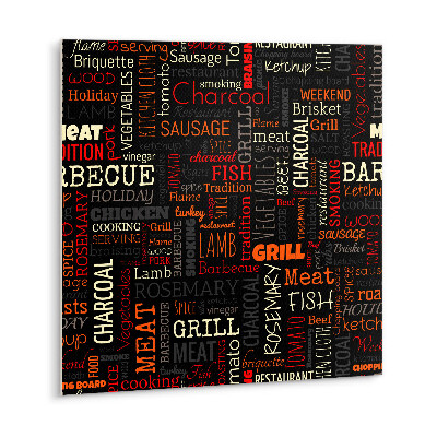 Self adhesive vinyl tiles Barbecue grill theme