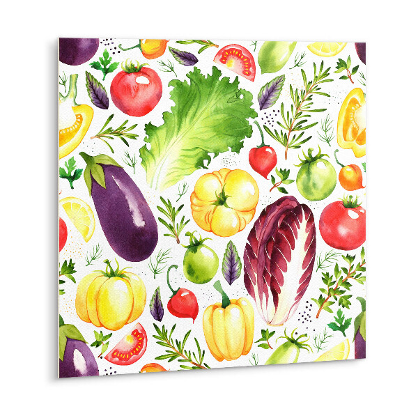 Self adhesive vinyl tiles Colorful vegetables