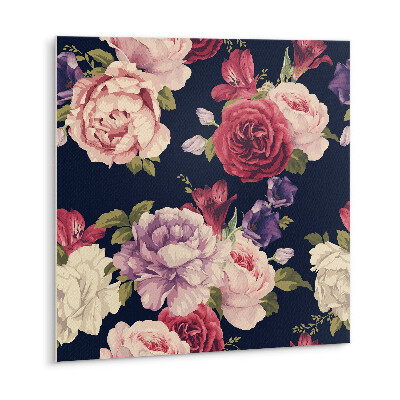 Vinyl tiles Colorful rose flowers