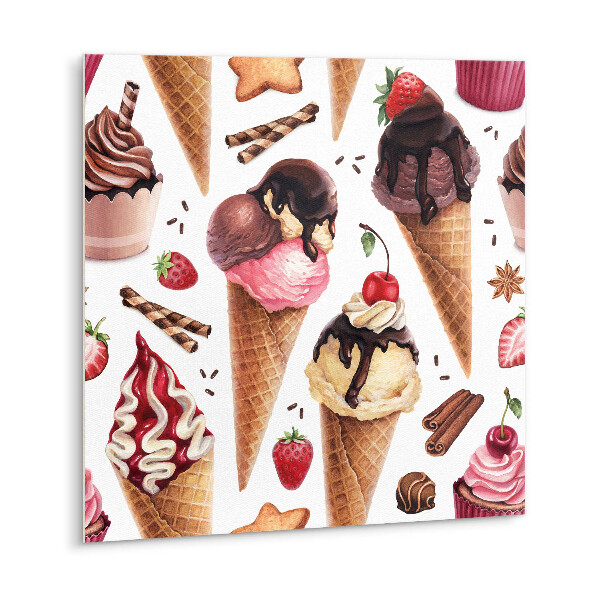 Vinyl tiles Ice cream cupcakes sweets