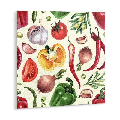 Vinyl tiles Colorful cartoon vegetables