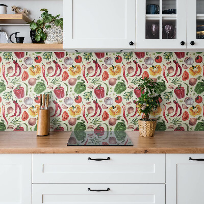 Vinyl tiles Colorful cartoon vegetables