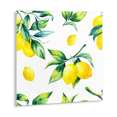 Vinyl tiles Sprigs of leaves and lemons