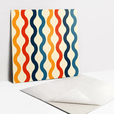 Vinyl tiles Colorful boho waves