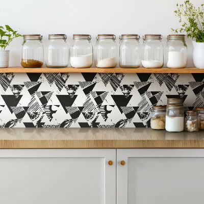 Vinyl tiles Patterned triangles