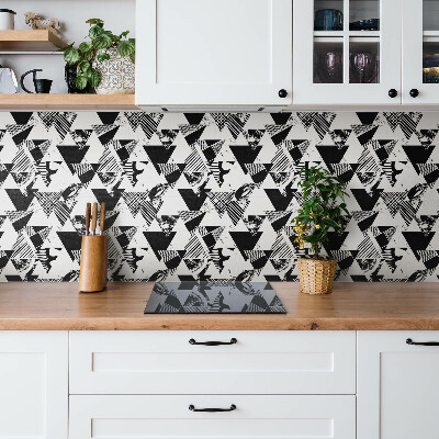 Vinyl tiles Patterned triangles