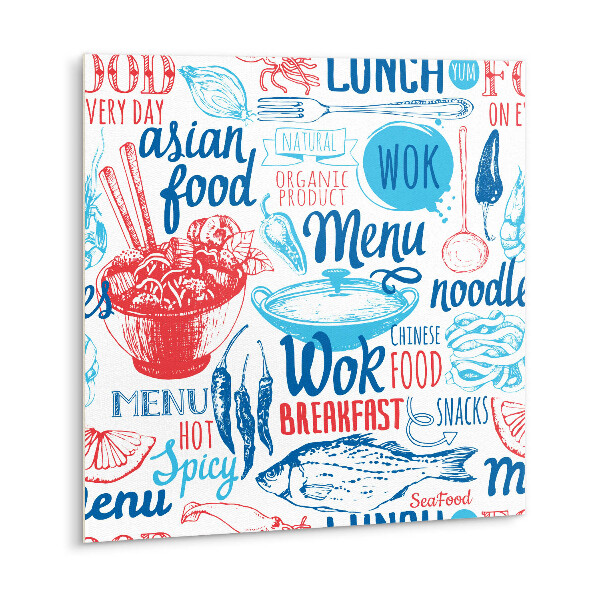 Vinyl tiles Cartoon food motif