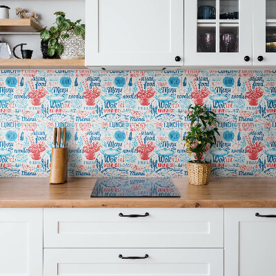 Vinyl tiles Cartoon food motif