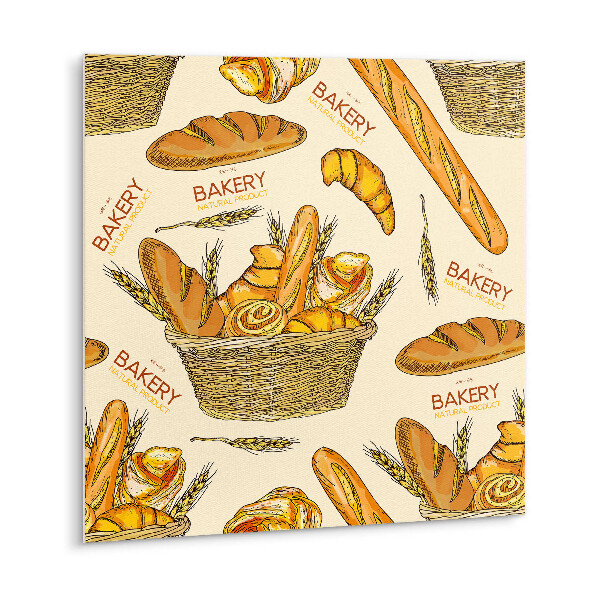 Vinyl wall tiles Cartoon bread