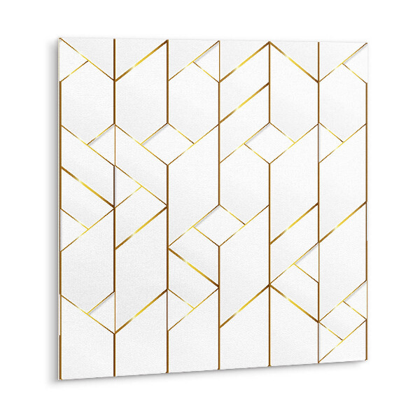Vinyl tiles Fashionable golden lines