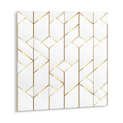 Vinyl tiles Fashionable golden lines
