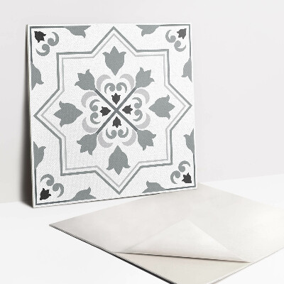 Vinyl tiles Gray ornament