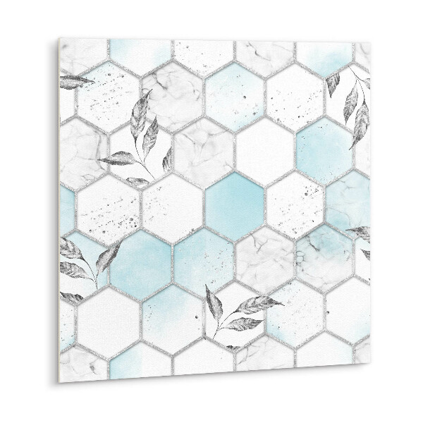 Vinyl tiles Hexagons and leaves