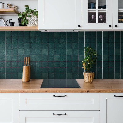 Vinyl flooring tiles Bottle green mosaic