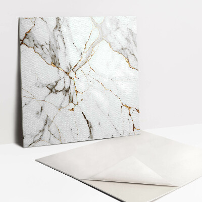 Vinyl flooring tiles Fashionable marble and gold