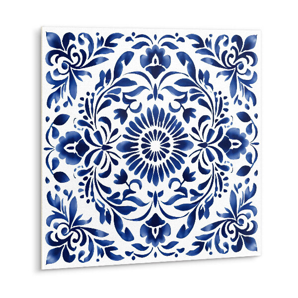 Self adhesive vinyl floor tiles Floral ornament