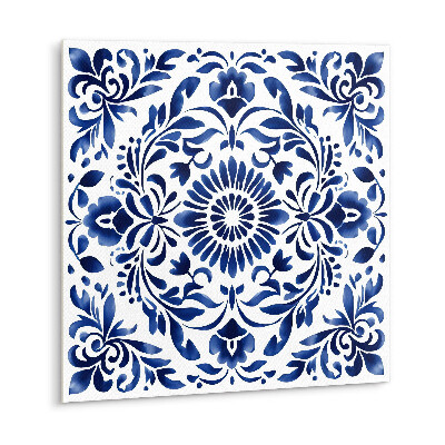 Self adhesive vinyl floor tiles Floral ornament