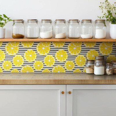 Vinyl tiles Cartoon lemon slices