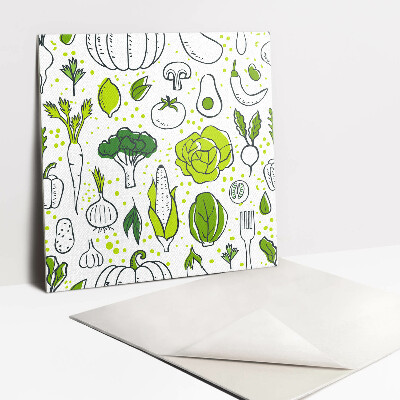 Vinyl tiles Cartoon green vegetables