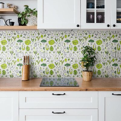 Vinyl tiles Cartoon green vegetables