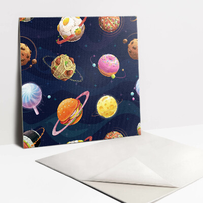 Vinyl tiles Cartoon planets