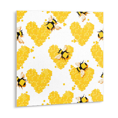Vinyl tiles Bee with honeycomb
