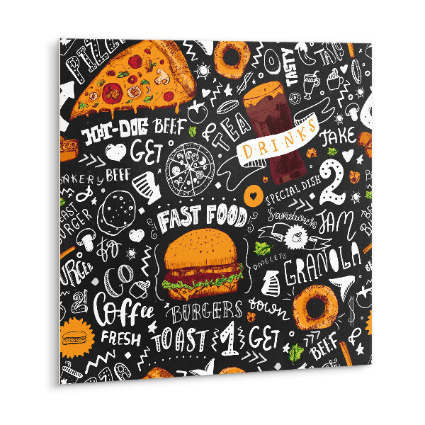 Vinyl tiles Cartoon fast food