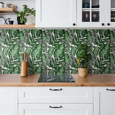 Vinyl tiles Green leaves