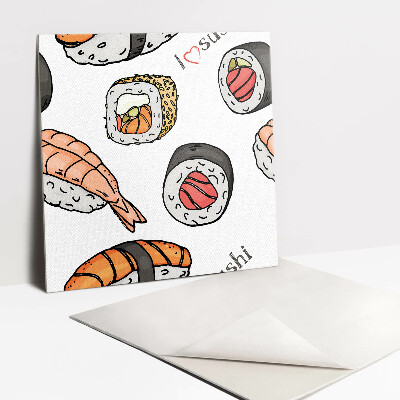 Vinyl tiles Cartoon sushi