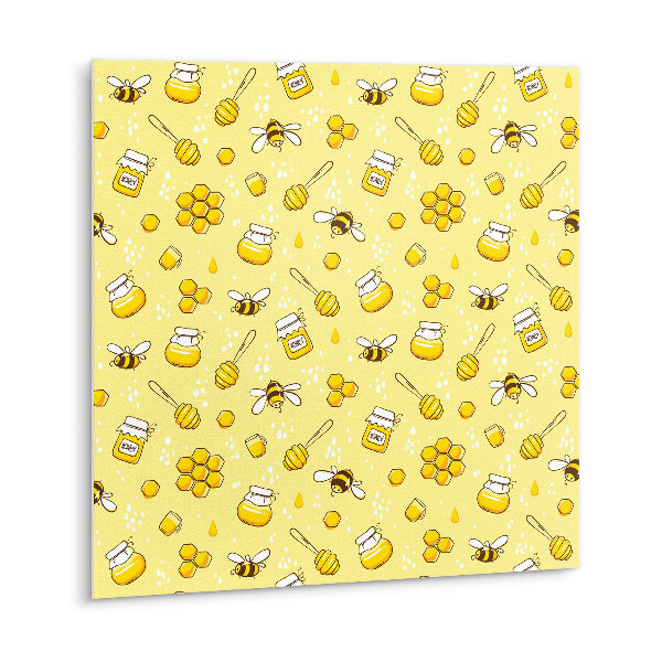 Self adhesive vinyl floor tiles Cartoon bees and honey