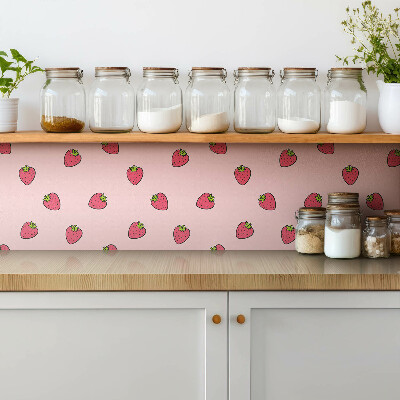 Self adhesive vinyl floor tiles Strawberries