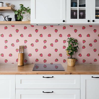 Self adhesive vinyl floor tiles Strawberries