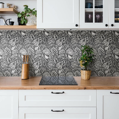 Self adhesive vinyl tiles Black and white cold cuts