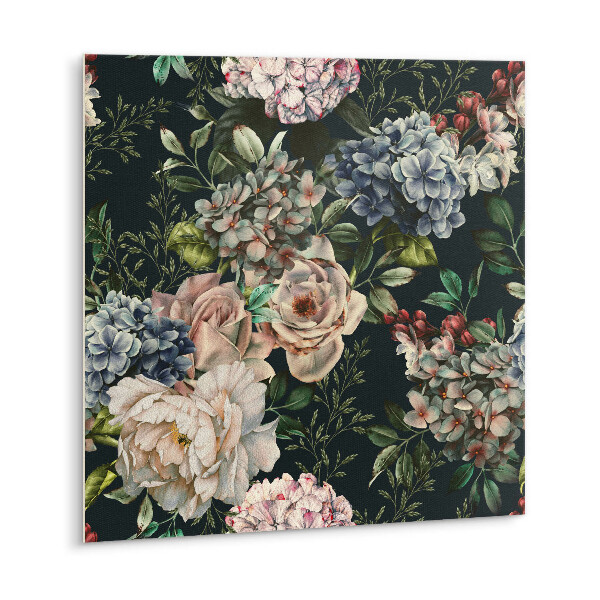 Self adhesive vinyl tiles Colorful flowers