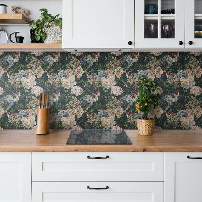 Self adhesive vinyl tiles Colorful flowers