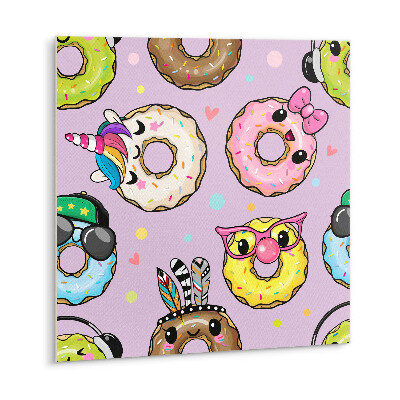 Pvc wall panels Cartoon donuts donuts