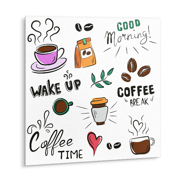 Vinyl tiles Cartoon coffee