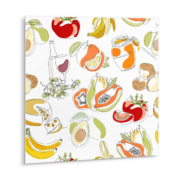 Vinyl tiles Fruits and vegetables