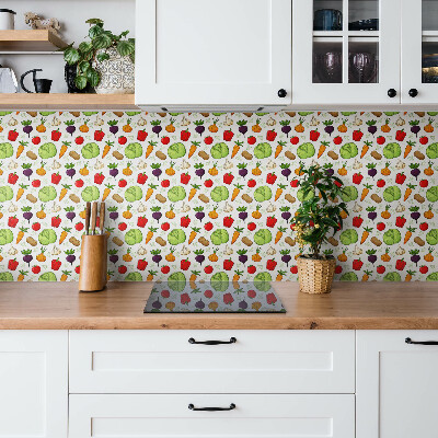 Vinyl tiles Vegetables and fruits