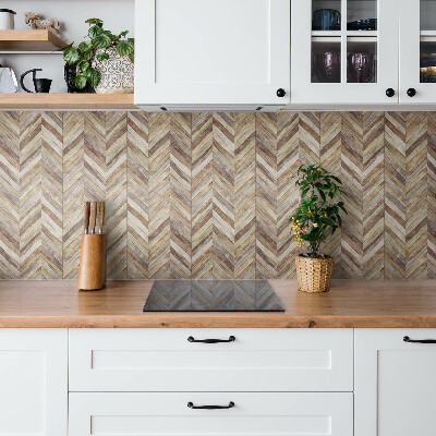 Vinyl tiles Herringbone-shaped boards