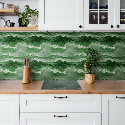 Vinyl tiles Green marble motif