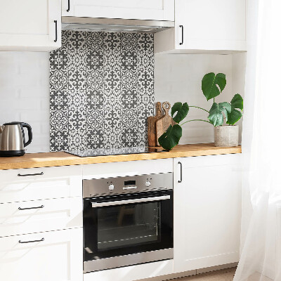 Vinyl tiles Gray tiles with a Portuguese motif