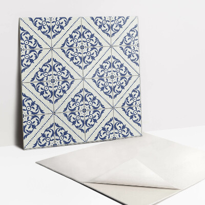 Self adhesive vinyl tiles Portuguese blue tiles