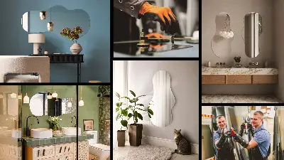 Modern Irregular Shaped Decorative Mirror