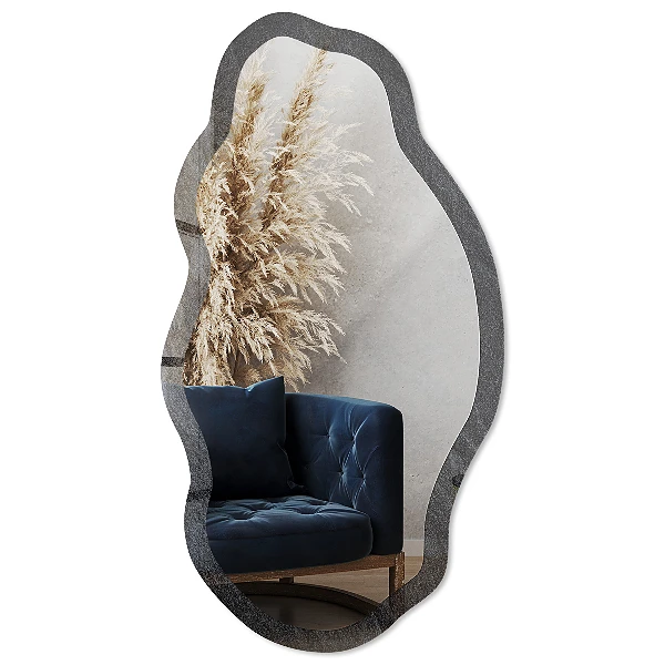 Irregular printed mirror Stone structure