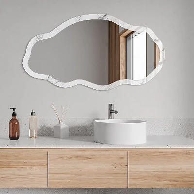 Irregular printed mirror Gray elegance